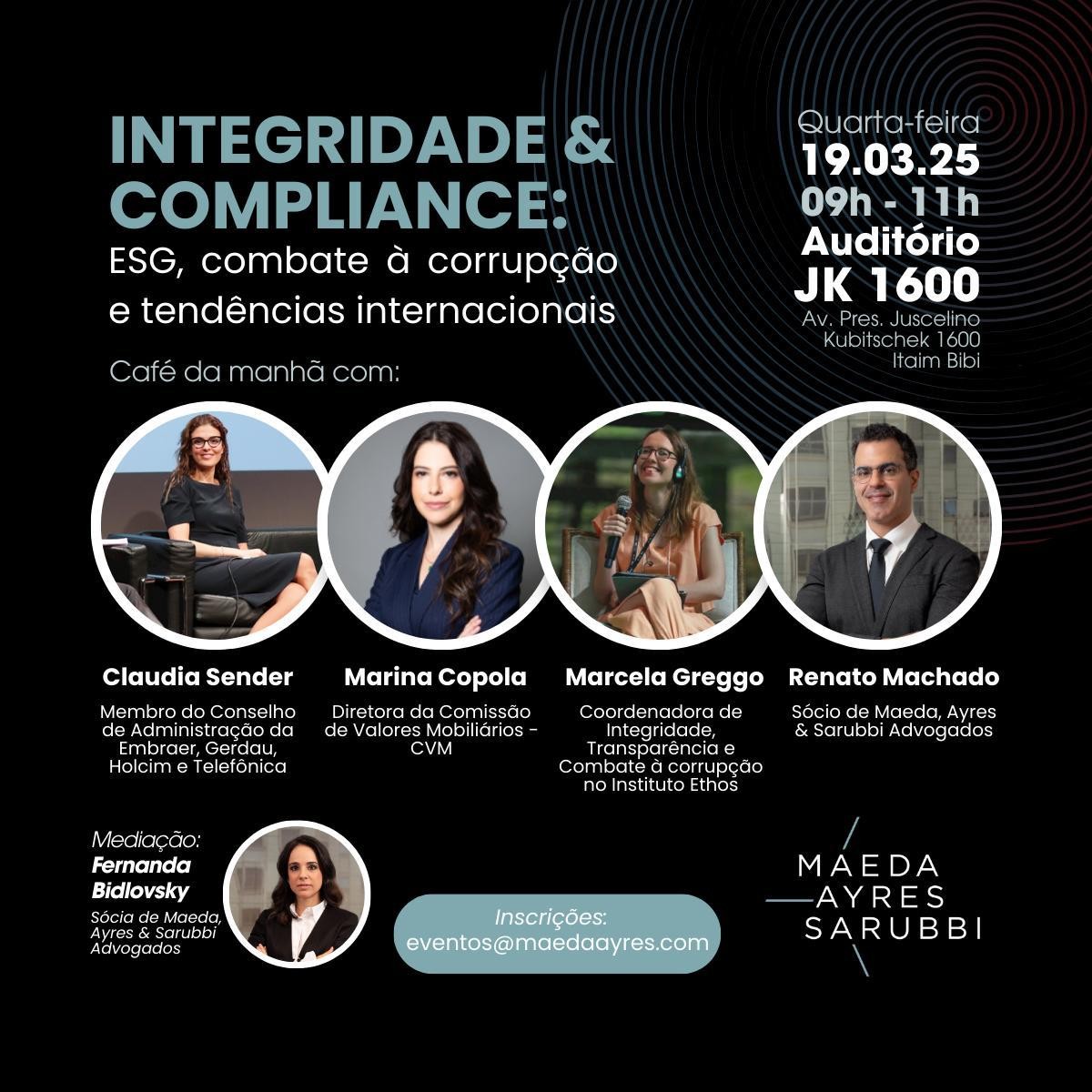 evento compliance maeda ayres sarubbi